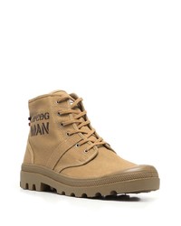 Comme des Garcons Comme Des Garons Logo Print Hiking Boots