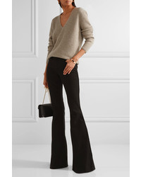 Tom Ford Ribbed Cashmere Sweater Beige