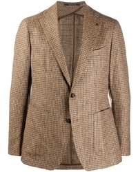 Tagliatore Check Patterned Knitted Blazer