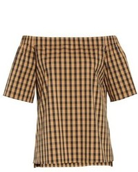 Lafayette 148 New York Livvy Neo Classic Check Blouse