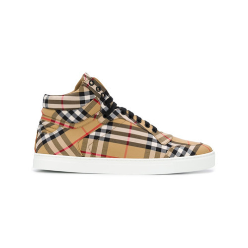 Burberry Classic Check High Tops, $580 