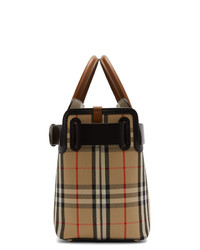 Burberry Beige Small Vintage Check Belt Tote