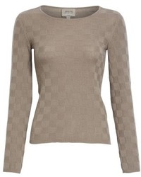 Armani Collezioni Checkerboard Cashmere Sweater