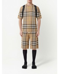 Burberry Check Pattern Short Sleeve Top