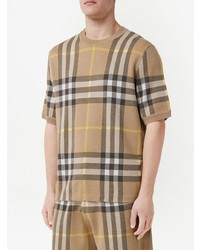 Burberry Check Pattern Short Sleeve Top
