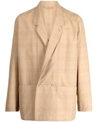 Lemaire Checked Double Breasted Blazer