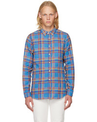 Ps By Paul Smith Blue Check Shirt