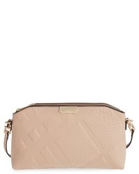 Burberry Chichester Signature Check Embossed Leather Crossbody Bag