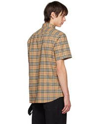 Burberry Beige Check Shirt