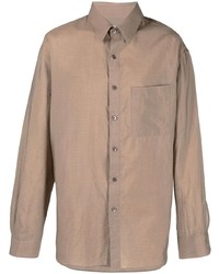 Lemaire Checked Long Sleeved Shirt