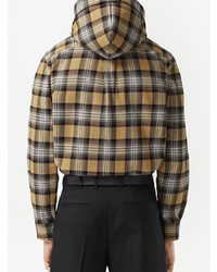 Burberry Embroidered Logo Hooded Shirt