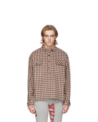 Ottolinger Multicolor Wool Flannel Check Big Shirt