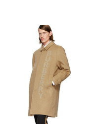 Burberry Tan Single Breasted Coat
