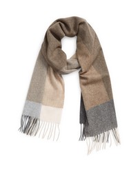 Andrew Stewart Colorblock Cashmere Scarf