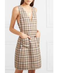 See by Chloe Checked Woven Mini Dress
