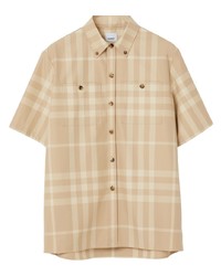 Burberry Check Pattern Cotton Shirt