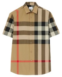 Burberry Checkered Short Sleeved Shirt