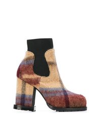 Sacai Check Ankle Boots