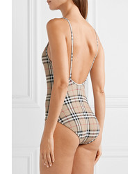 Burberry Checked Swimsuit