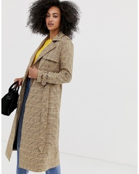 Warehouse Trench Coat In Check