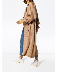 Golden Goose Deluxe Brand Vela Checked And Trench Coat