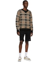 Noon Goons Brown Mohair V Neck Sweater