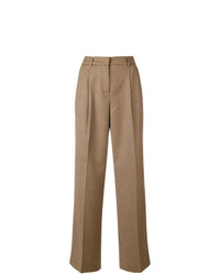Twin-Set Checked Wide Leg Trousers