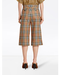 Burberry Vintage Check Wool Tailored Shorts