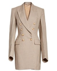 Stella McCartney Check Wool Double Breasted Jacket