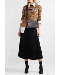 Prada Intarsia Wool And Cashmere Blend Sweater