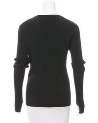 Rag & Bone Patterned Accented Rib Knit Sweater