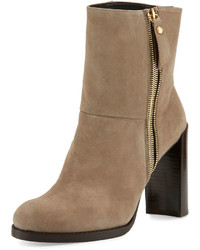 Tan Chunky Ankle Boots