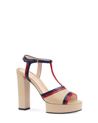 Gucci Millie T Strap Platform Sandal