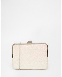French Connection Glitter Box Clutch Bag