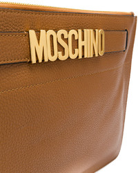 Moschino Letter Plaque Wristlet Clutch Bag