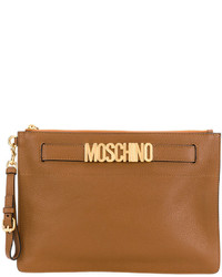 Moschino Letter Plaque Wristlet Clutch Bag