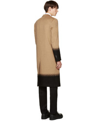 Valentino Tan Camel Needlepoint Coat