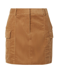 Tan Corduroy Mini Skirt
