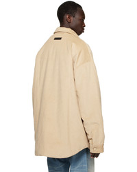 Essentials Beige Shirttail Jacket