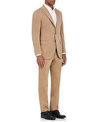 P Johnson Cotton Blend Twill Two Button Sportcoat