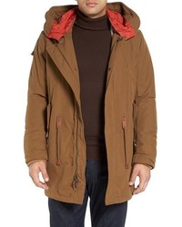 Cole Haan Oxford Military Parka With Detachable Hood