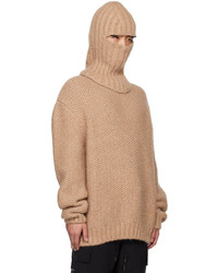 Givenchy Beige Balaclava Sweater