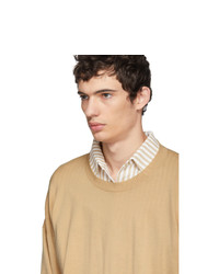 Sulvam Beige Wool Crewneck Sweater