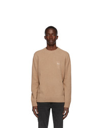 MAISON KITSUNÉ Beige Wool Profile Fox Sweater