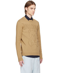 Moschino Brown Intarsia Sweater