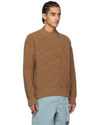 Sacai Brown Vented Sweater