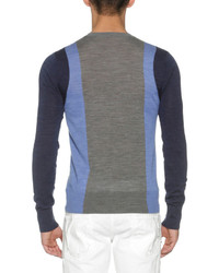DSQUARED2 Colorblock Wool Sweater