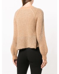 Twin-Set Flared Ribbed Jumper