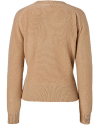 J.W.Anderson Jw Anderson Boiled Wool Twisted Pullover In Camel