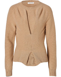 J.W.Anderson Jw Anderson Boiled Wool Twisted Pullover In Camel